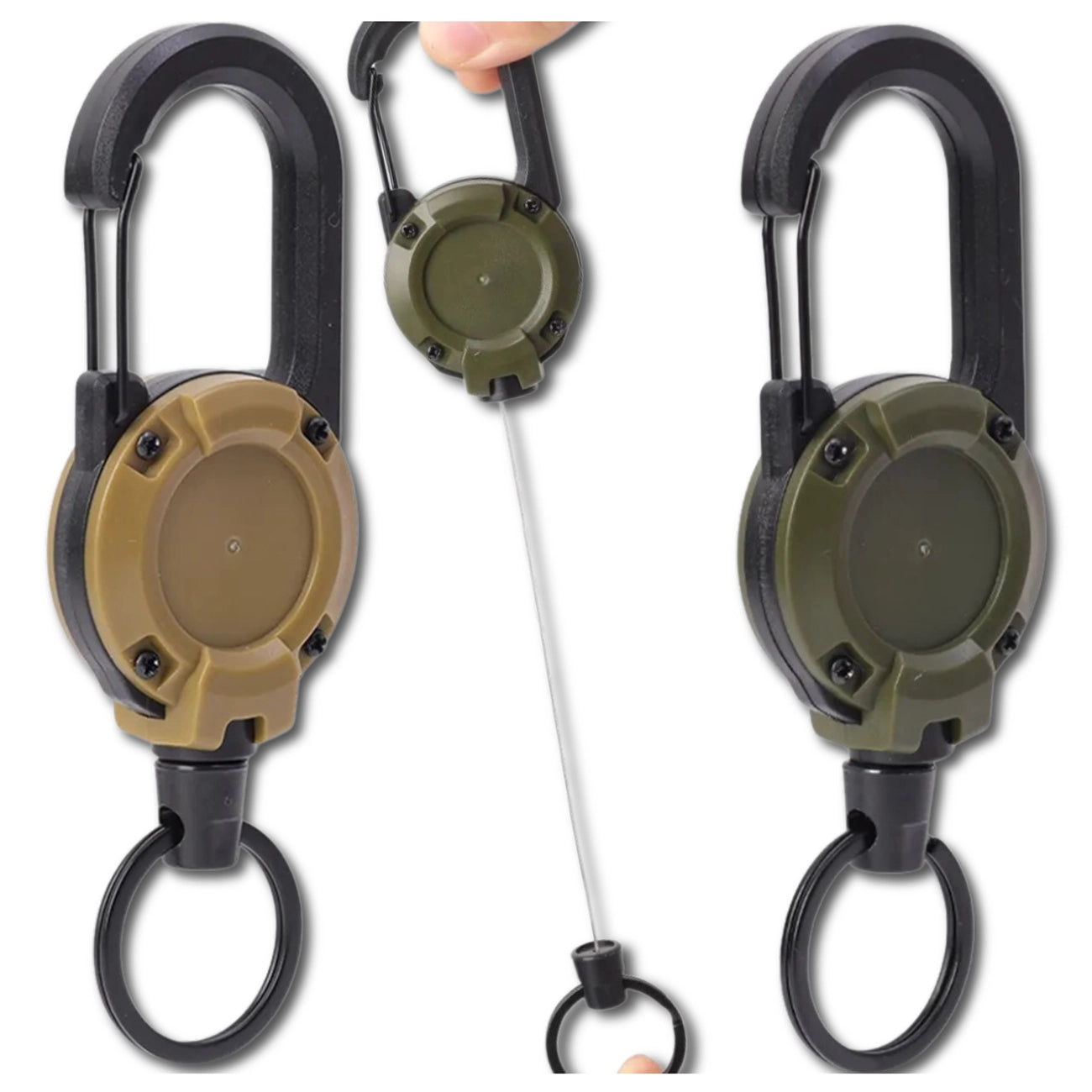 Raktų pakabukas su karabinu, 60 cm, 2 vnt.