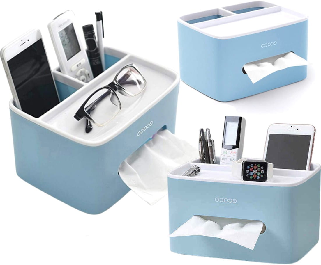 SERVETĖLIŲ DĖŽUTĖ SU VIETA TELEFONUI T10