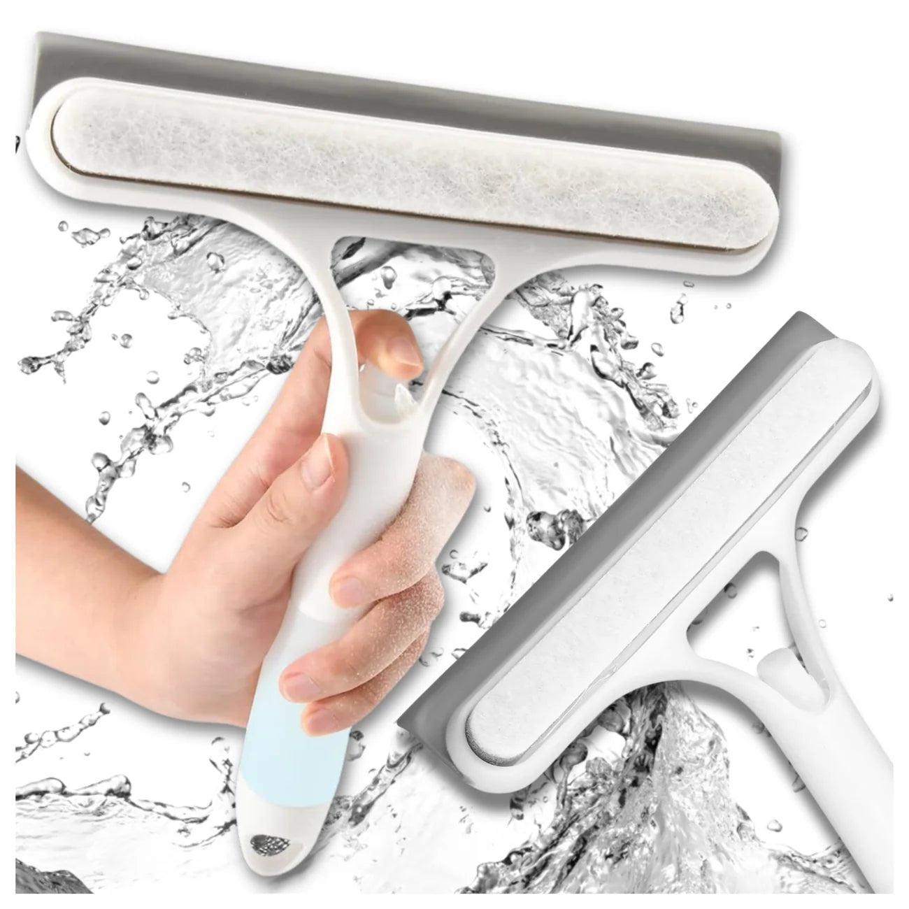 Silikoninė langų valytuvas su dozatoriumi 3 viename