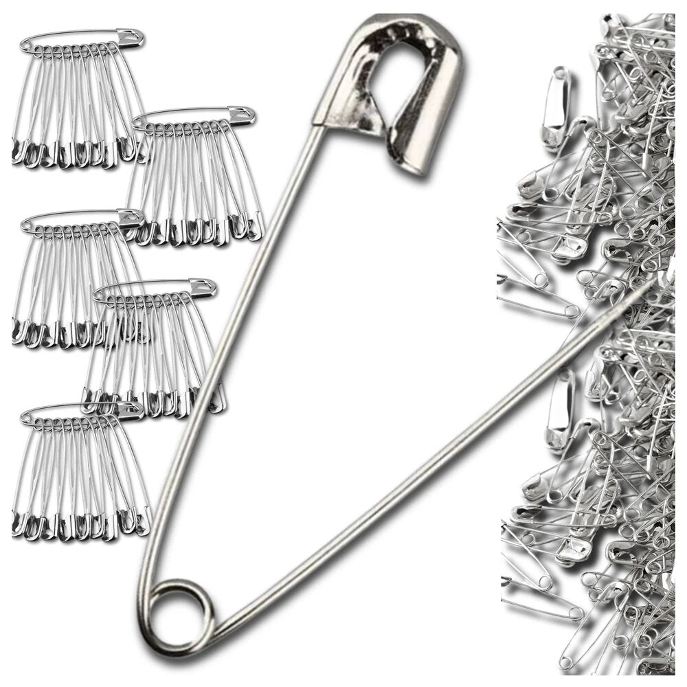 Siuvimo žiogeliai, 50 vnt., 28 mm, sidabriniai