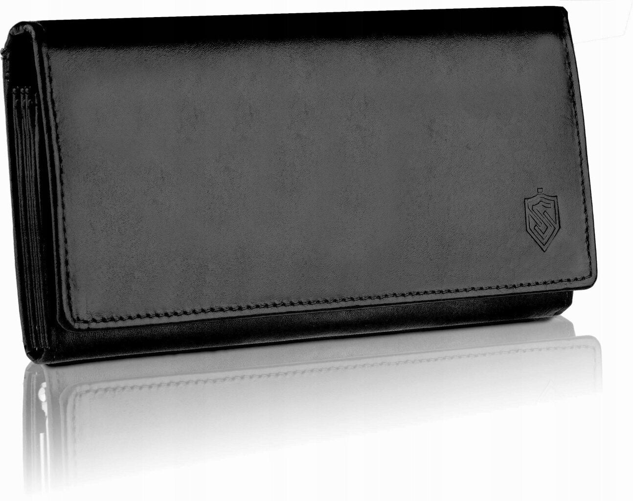 Stevens moteriška odinė piniginė Z2, juoda D3