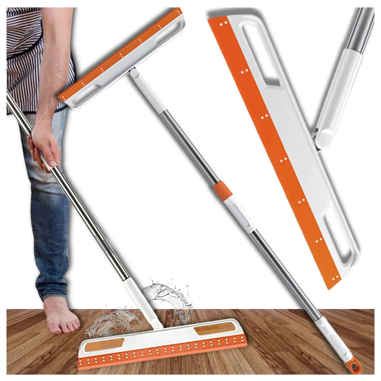 Teleskopinė grindų vandens nubraukė, ilga