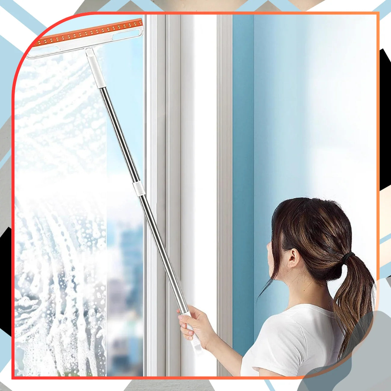 Teleskopinė grindų vandens nubraukė, ilga