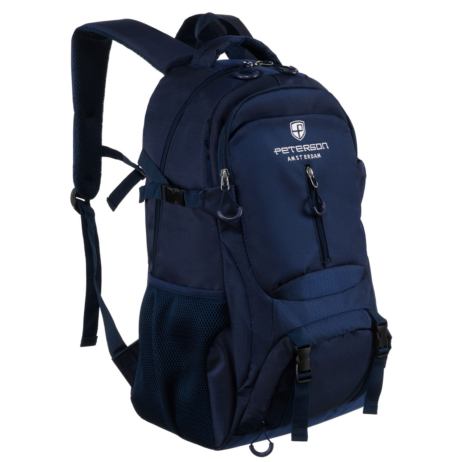 Turistinė kuprinė, mėlyna, poliesteris