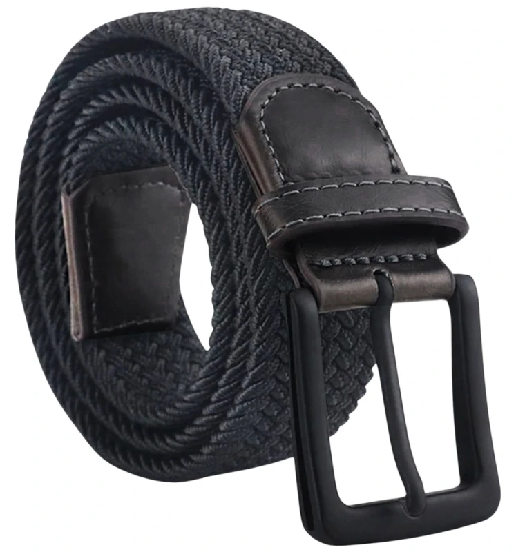 Universalus elastinis diržas be skylių U51, juodas D111