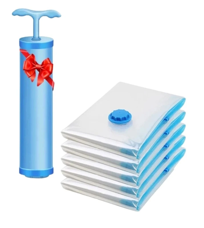 Vakuuminiai maišai su pompa 5 vnt 60 x 80 cm P16