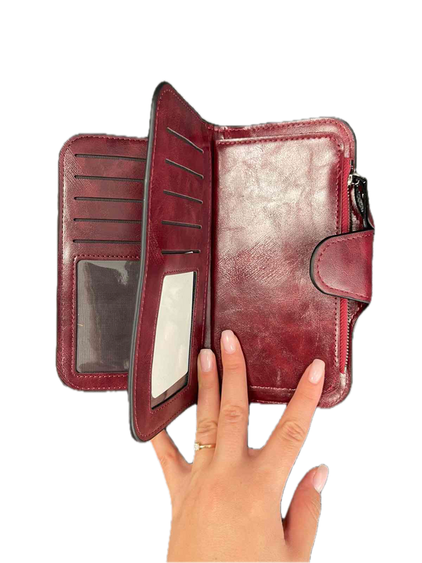 Piniginė moterims C22-1, bordo D945