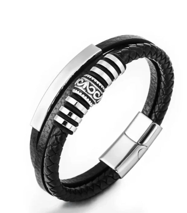 Vyriška apyrankė A1, juoda A24