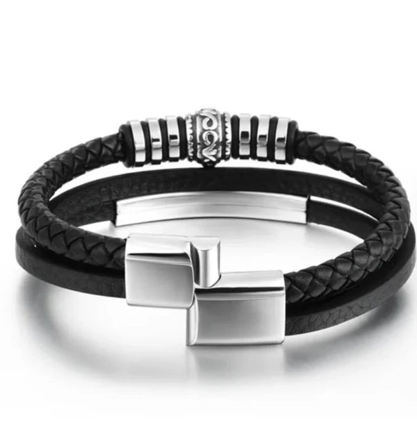 Vyriška apyrankė A1, juoda A24