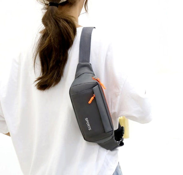 Vyriška juosmens rankinė, krepšys C120, pilka R229