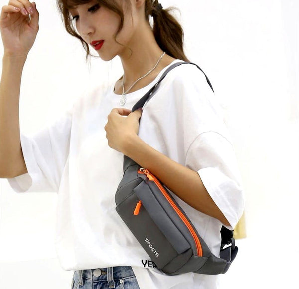 Vyriška juosmens rankinė, krepšys C120, pilka R229