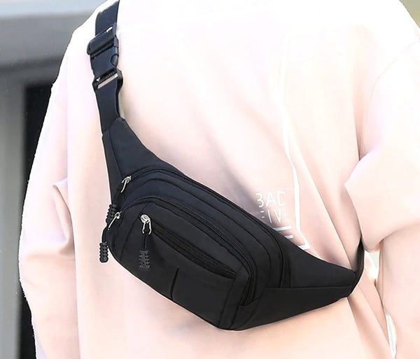 Vyriška juosmens rankinė, krepšys R42, juoda R227