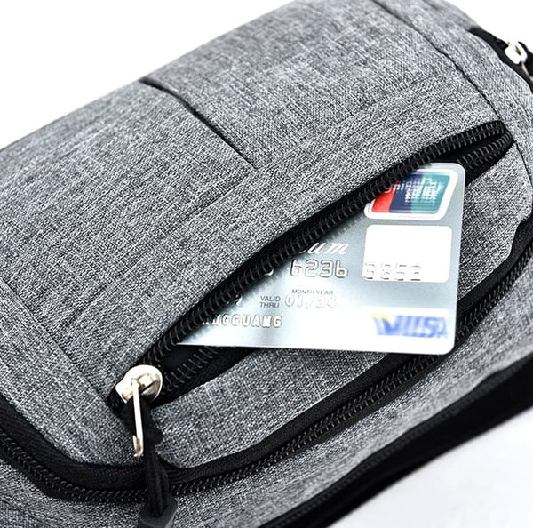 Vyriška juosmens rankinė, krepšys R42, juoda R227