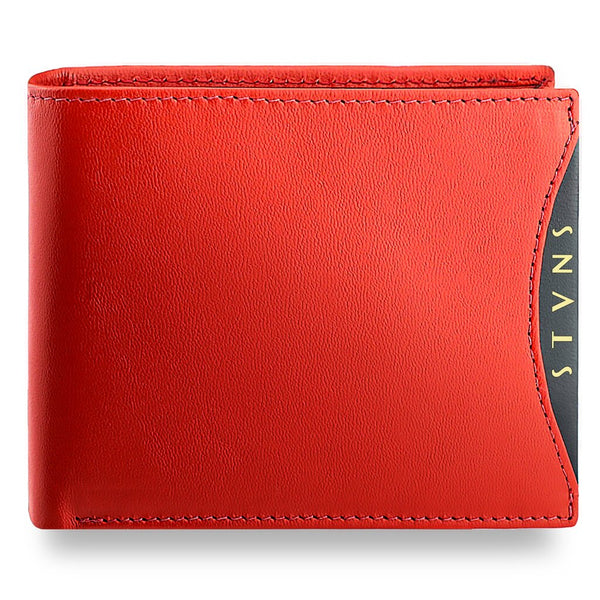 Vyriška natūralios odos piniginė Stevens Z02/BR-325-R, RFID apsauga