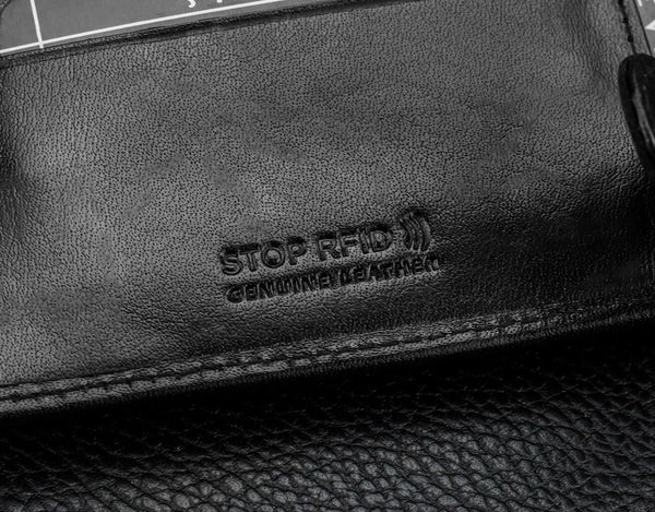 Vyriška natūralios odos piniginė Stevens Z05-325-R, RFID apsauga