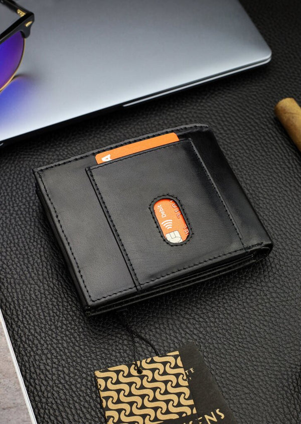 Vyriška natūralios odos piniginė Stevens Z05-325-R, RFID apsauga