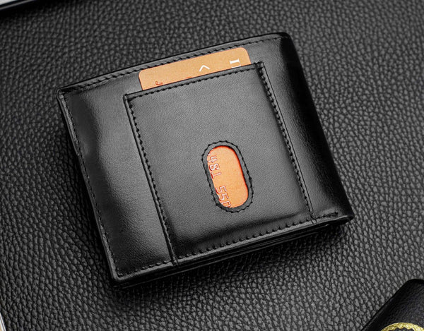 Vyriška natūralios odos piniginė Stevens Z05-8888-R, RFID apsauga