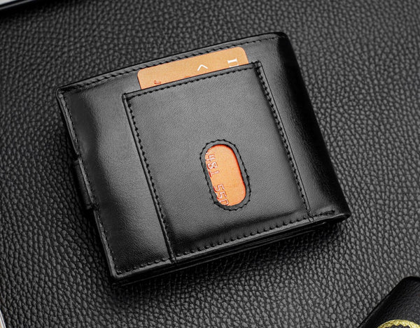 Vyriška natūralios odos piniginė Stevens Z05-8888A-R, RFID apsauga