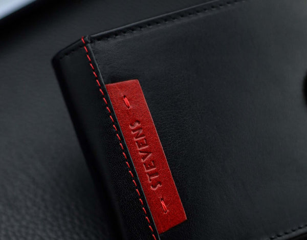 Vyriška natūralios odos piniginė Stevens Z05-8888A-R, RFID apsauga