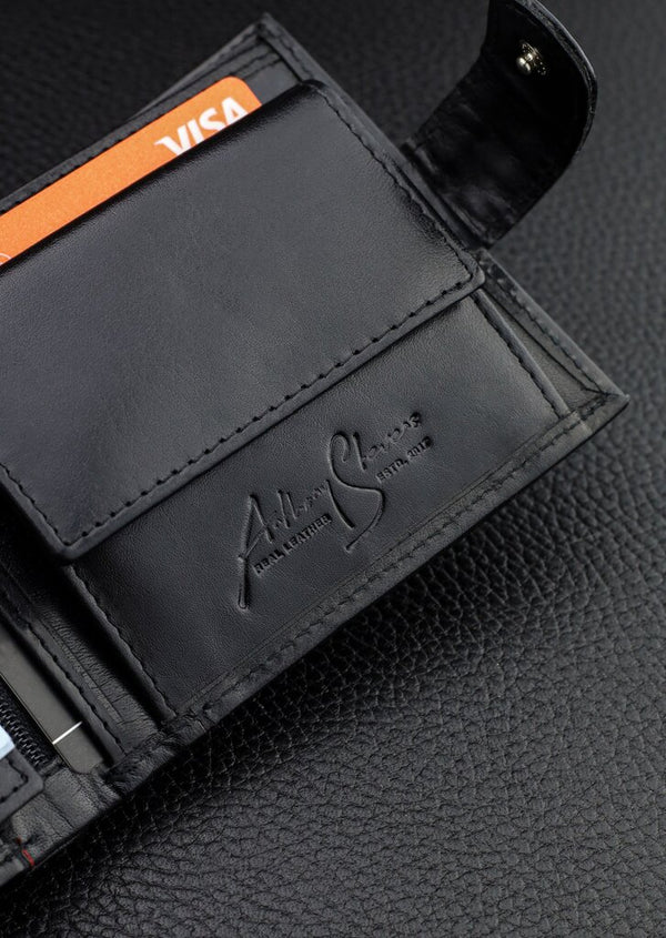 Vyriška natūralios odos piniginė Stevens Z05-8888A-R, RFID apsauga