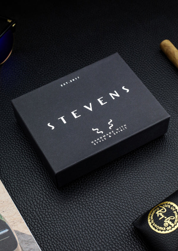 Vyriška natūralios odos piniginė Stevens Z05, juoda S514