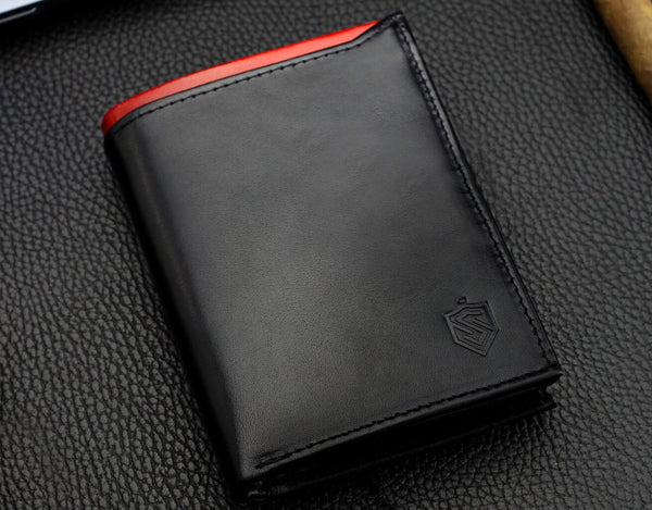 Vyriška natūralios odos piniginė Stevens Z06-326-R, RFID apsauga