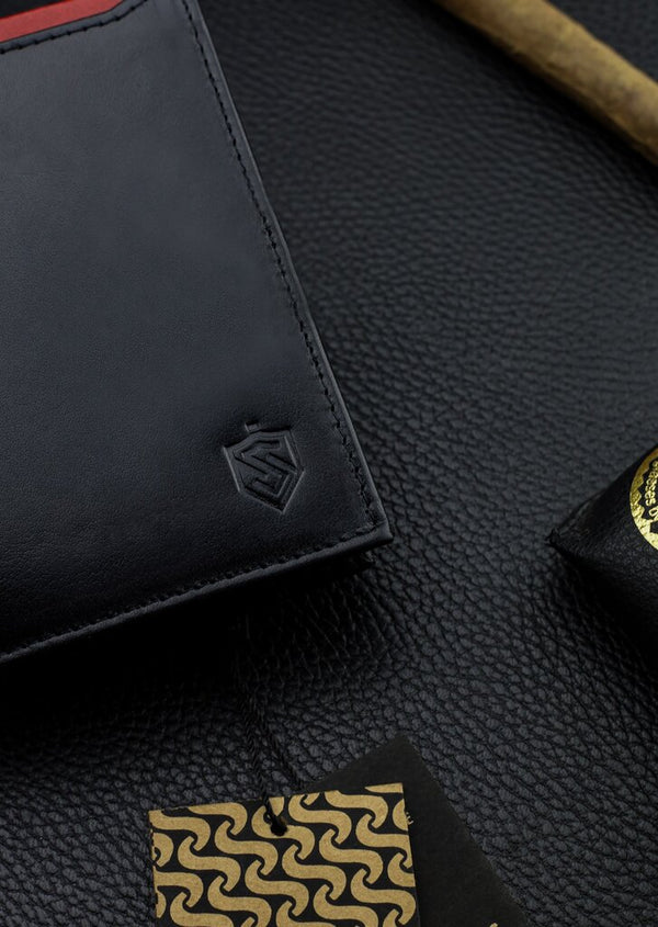 Vyriška natūralios odos piniginė Stevens Z06-326-R, RFID apsauga