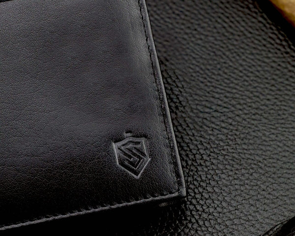 Vyriška natūralios odos piniginė Stevens Z06-8888-R, RFID apsauga