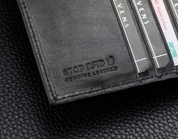 Vyriška natūralios odos piniginė Stevens Z06-8888-R, RFID apsauga