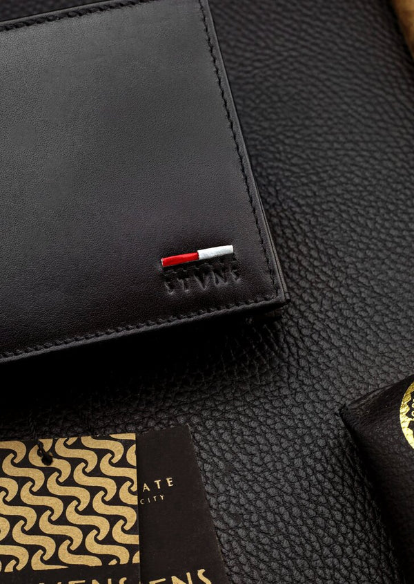 Vyriška natūralios odos piniginė Stevens Z07-325-R, RFID apsauga