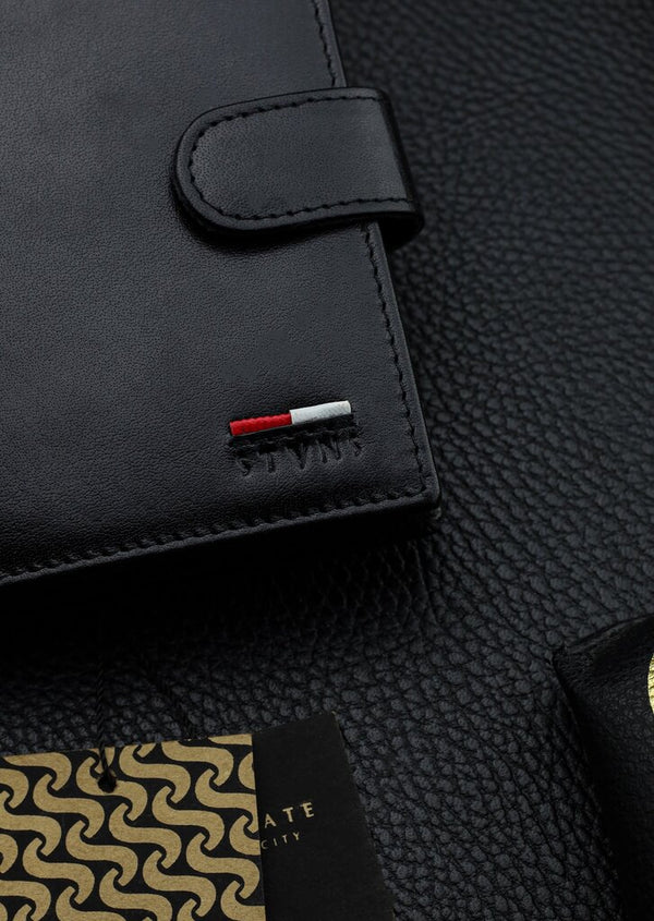 Vyriška natūralios odos piniginė Stevens Z07-326A-R, RFID apsauga