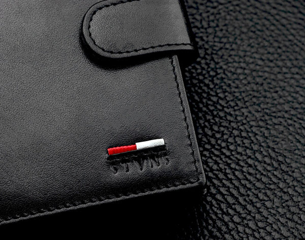 Vyriška natūralios odos piniginė Stevens Z07-326A-R, RFID apsauga