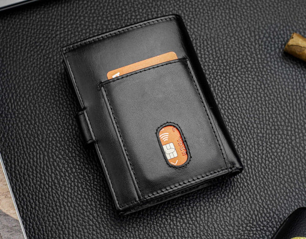 Vyriška natūralios odos piniginė Stevens Z07-326A-R, RFID apsauga