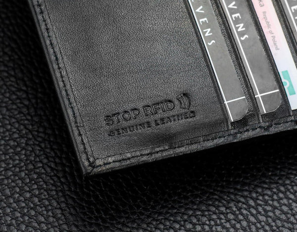 Vyriška natūralios odos piniginė Stevens Z07-8888A-R, RFID apsauga