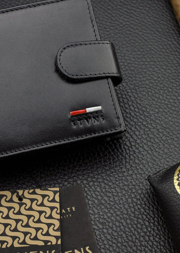 Vyriška natūralios odos piniginė Stevens Z07-8888A-R, RFID apsauga