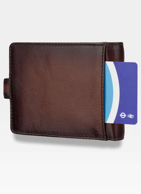 Vyriška natūralios odos piniginė Visconti AT-72, ruda S510