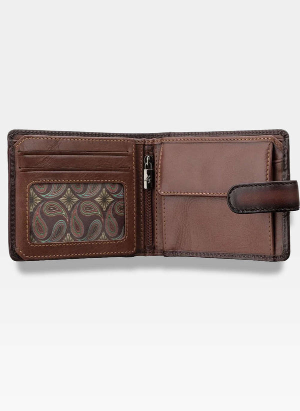 Vyriška natūralios odos piniginė Visconti AT-72, ruda S510