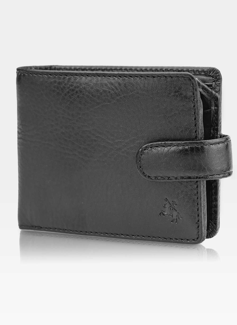 Vyriška natūralios odos piniginė Visconti AT-72, tamsiai mėlyna S509