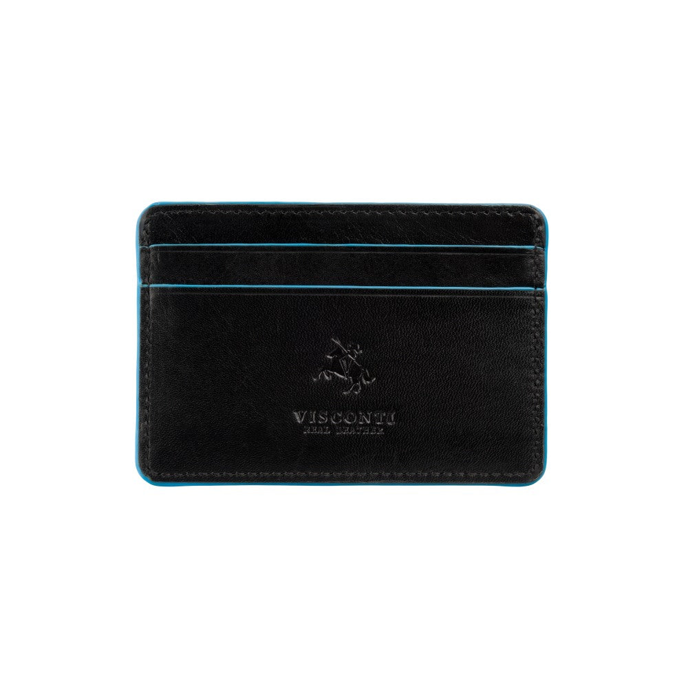 Vyriška odinė kortelių piniginė, Visconti Trento ALP90, juoda, su RFID apsauga
 S498