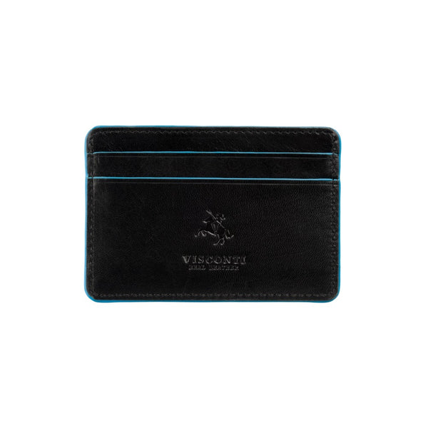 Vyriška odinė kortelių piniginė, Visconti Trento ALP90, juoda, su RFID apsauga
 S498