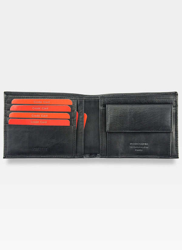 Vyriška odinė piniginė Pierre Cardin 8805 juodos spalvos S476