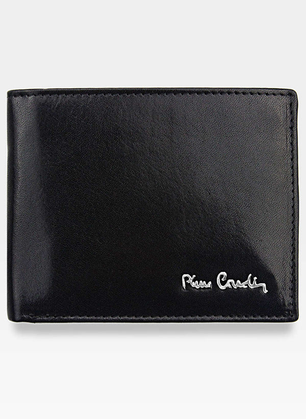 Vyriška odinė piniginė Pierre Cardin Classic 8806 juodos spalvos S474