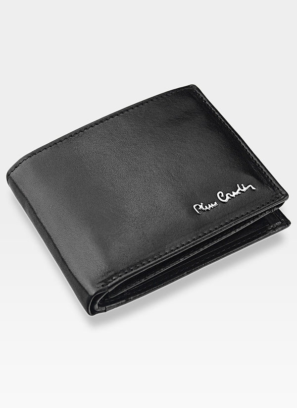 Vyriška odinė piniginė Pierre Cardin Classic 8806 juodos spalvos S474