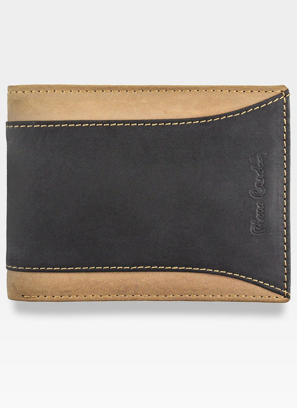 Vyriška odinė piniginė Pierre Cardin HUNTER TILAK13 8805, juodos spalvos S473
