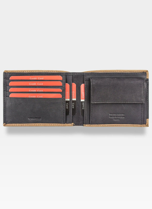 Vyriška odinė piniginė Pierre Cardin HUNTER TILAK13 8805, juodos spalvos S473