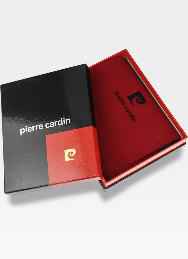 Vyriška odinė piniginė Pierre Cardin Tilak34 8824 juoda + mėlyna S448