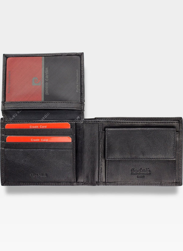 Vyriška odinė piniginė Pierre Cardin Tilak43 8806 juoda S445