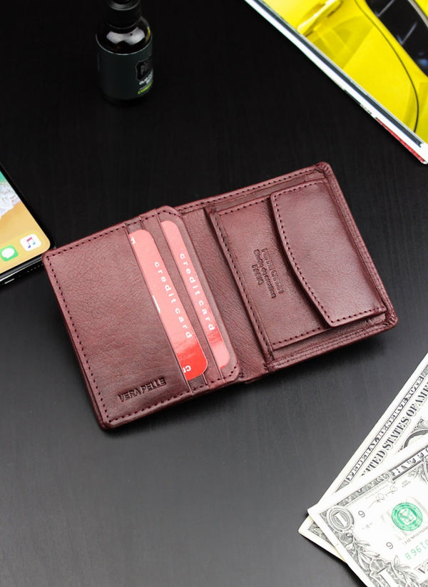 Vyriška odinė piniginė Pierre Cardin Tilak50 1812 konjako spalvos, RFID apsauga S443
