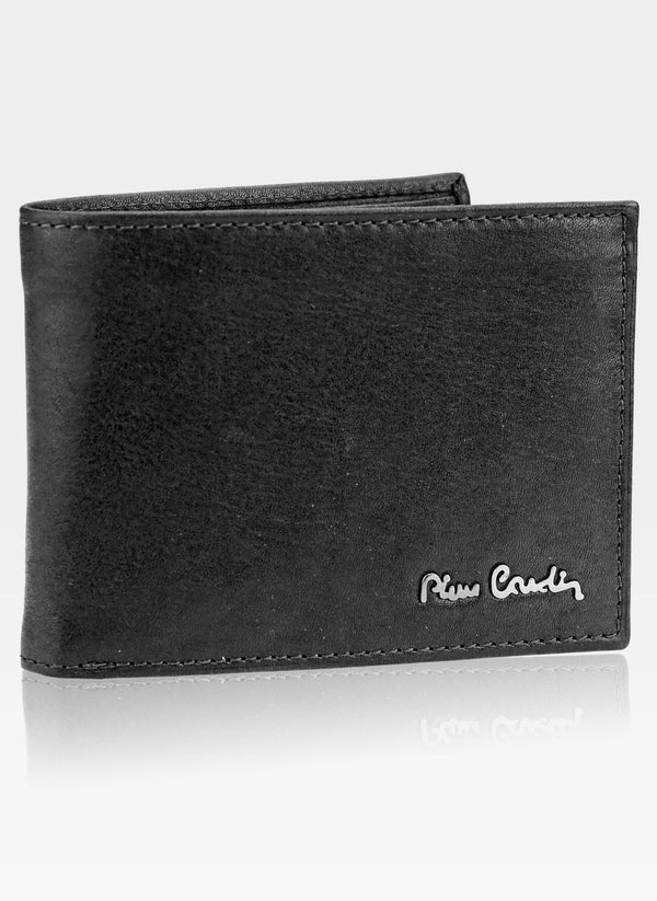 Vyriška odinė piniginė Pierre Cardin Tilak50 8805 juoda, su RFID apsauga S442