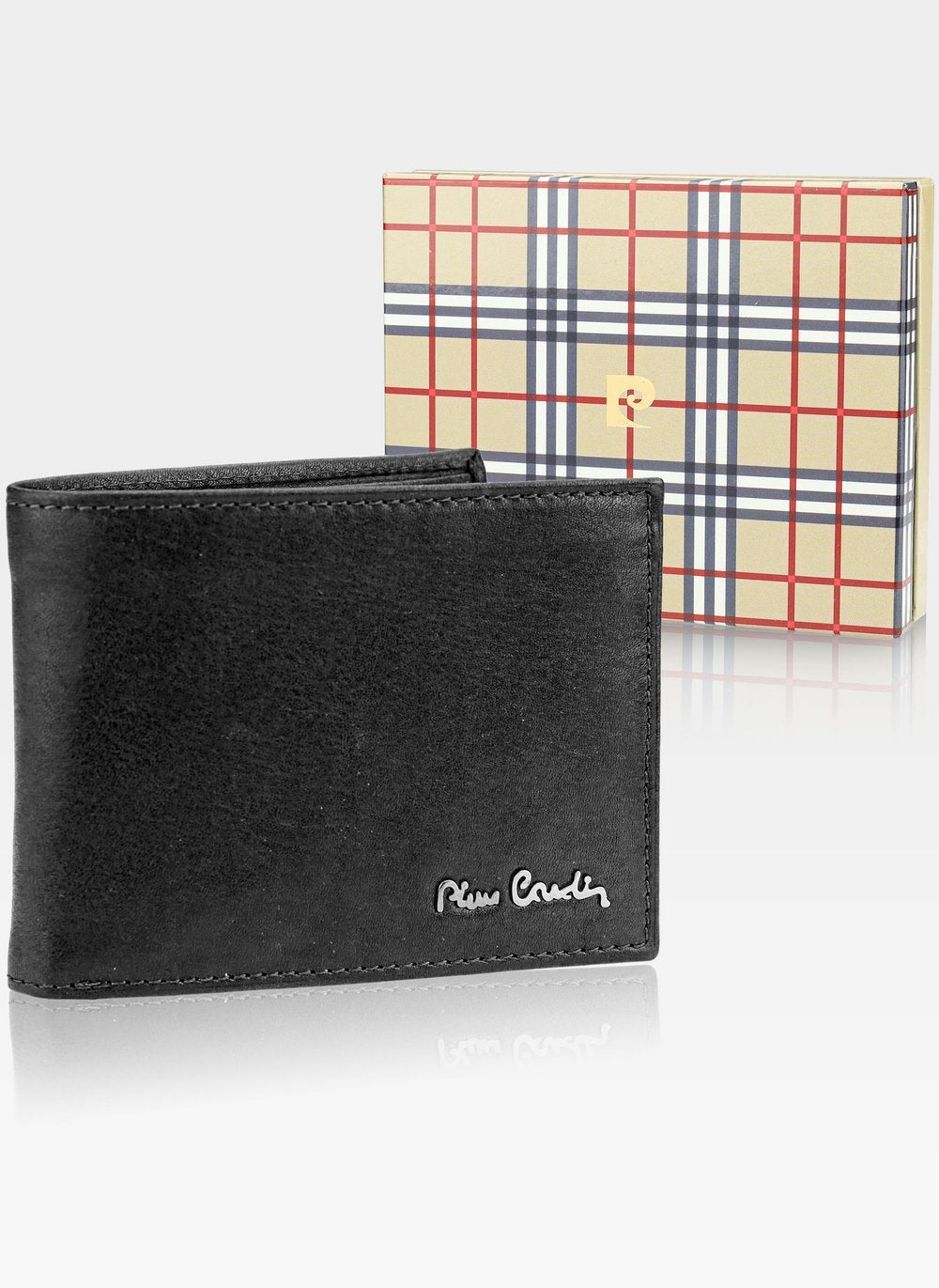 Vyriška odinė piniginė Pierre Cardin Tilak50 8805 juoda, su RFID apsauga S442